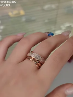 انگشتر مارک ژوپینگ جواهری نگین مخراجی ضد حساسیت رنگ ثابت کد 4106153800