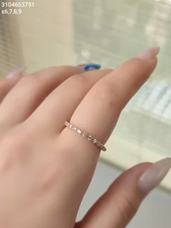 انگشتر مارک ژوپینگ جواهری نگین مخراجی ضد حساسیت رنگ ثابت کد 3104653751