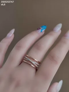 انگشتر مارک ژوپینگ جواهری نگین مخراجی ضد حساسیت رنگ ثابت کد 2503753728