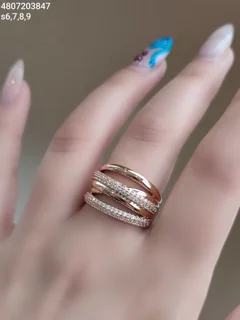 انگشتر مارک ژوپینگ طرح جواهری پورتوفینو ضد حساسیت رنگ ثابت 4807203847