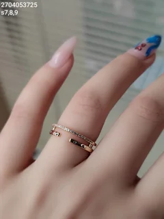انگشتر مارک ژوپینگ جواهری نگین مخراجی ضد حساسیت رنگ ثابت کد 2704053725