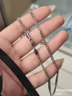 زنجیر کارتیر ژوپینگ (45cm) رنگ نقره ای کیفیت عالی