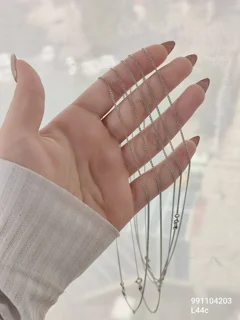 زنجیر مارک ژوپینگ طول ۴۴ سانت رنگ سفید