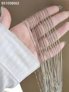 زنجیر ونیزی ژوپینگ رنگ نقره ای کیفیت عالی