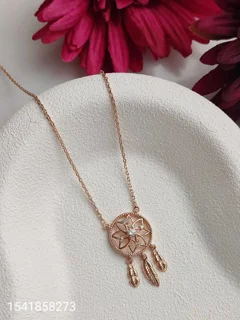 گردنبند مارک ژوپینگ طرح بوهو رنگ ثابت ضد حساسیت