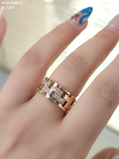 انگشتر مارک ژوپینگ جواهری نگین مخراجی رنگ ثابت کد 4106153813